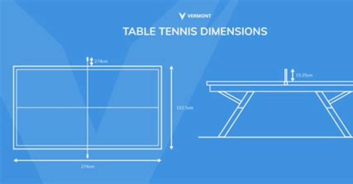 Ping Pong Table Dimensions