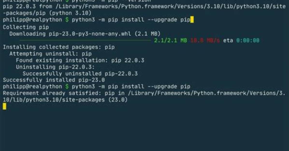 Pip for Python 3.8