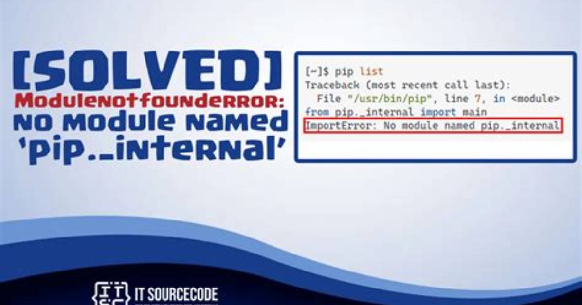 Pip: No Module Named _Internal