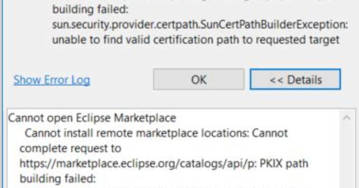 Pkix Path Building Failed in Eclipse