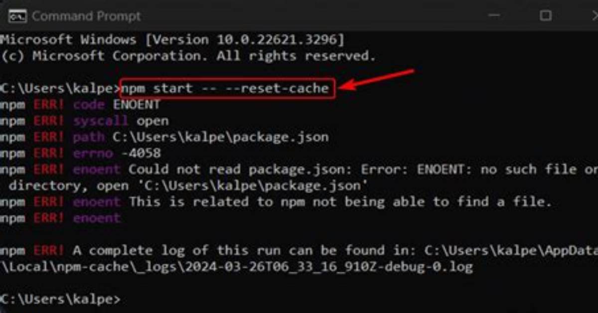 Please Run `Npm Cache Clean`