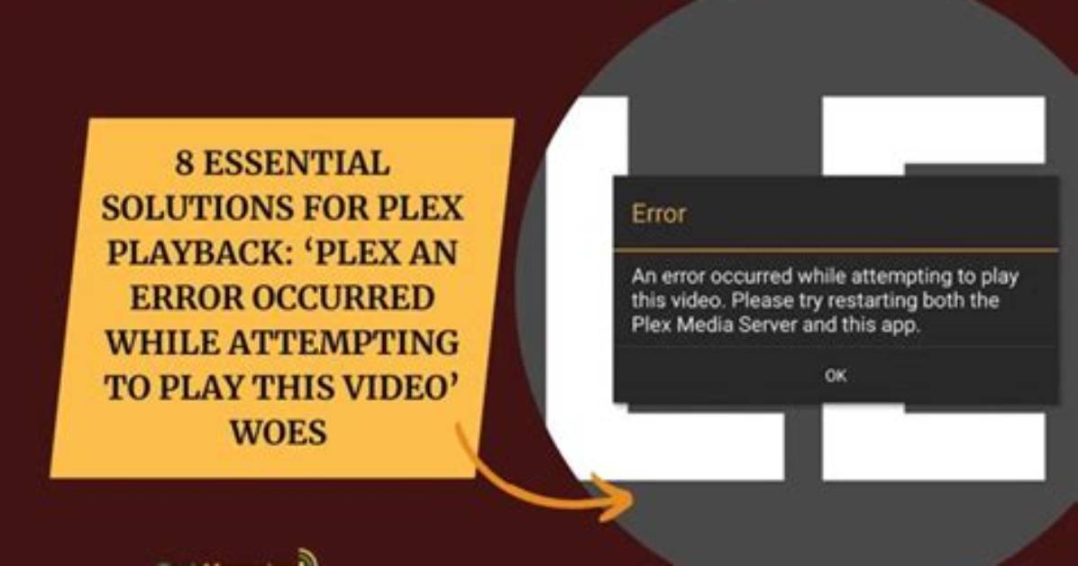 Plex: an Error Occurred While Attempting to Play Video?