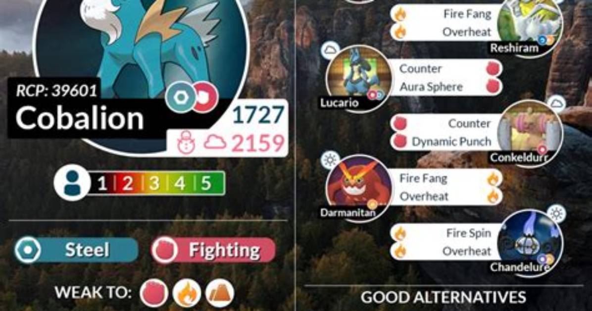 Pokemon Go Cobalion Raid Counters, Shiny Cobalion Available