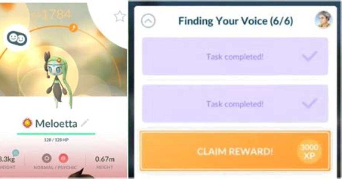 Pokemon Go Finding Your Voice Research Tasks and Rewards