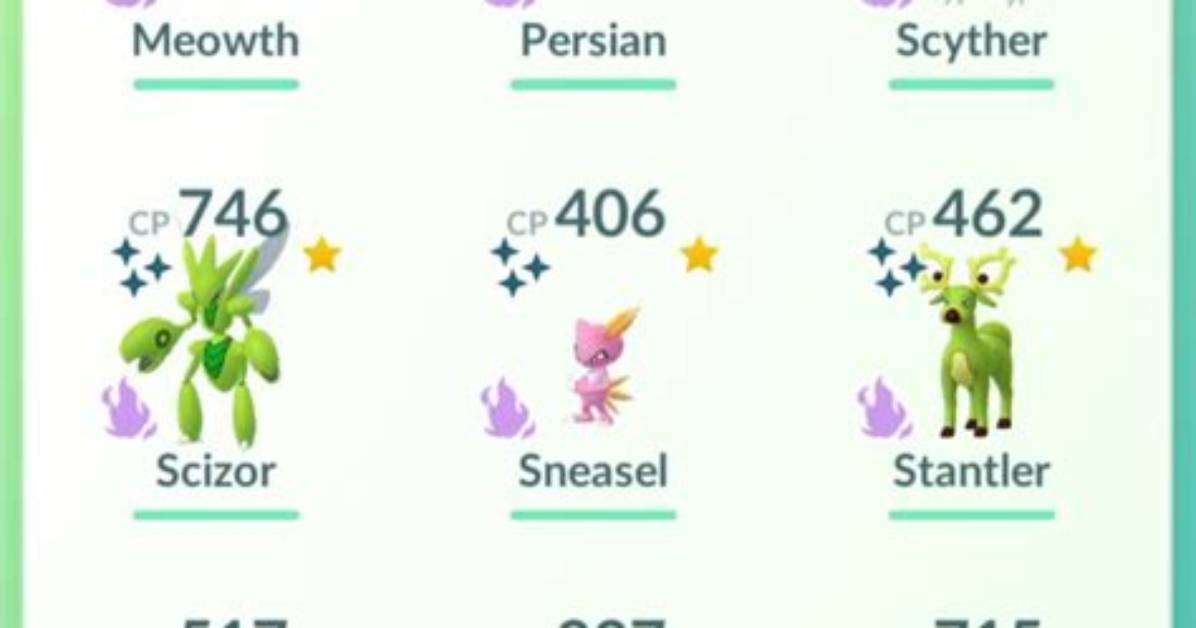 Pokemon Go Shiny Shadow Pokemon List 2022