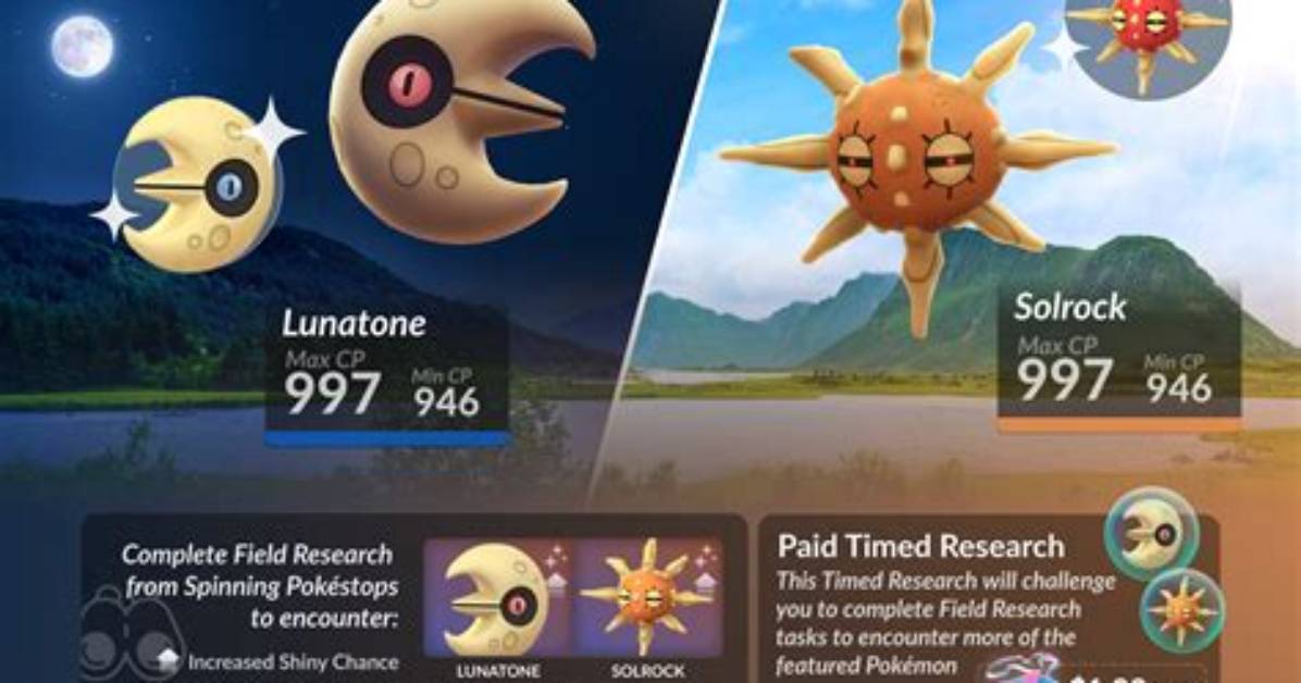 Pokemon Go Solrock-Lunatone Riddle May Finally Be Solved, Both Could Be Region Exclusives and Day/Night Spawns