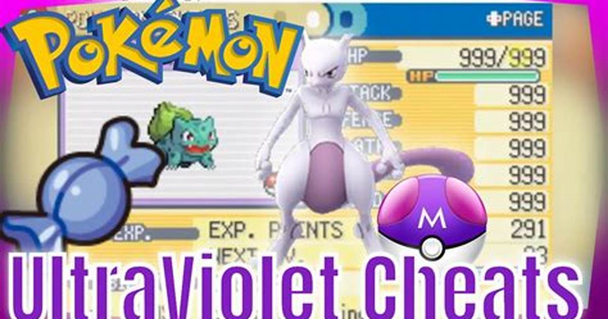 Pokemon Ultra Violet Cheats | How to Enable & Use All Codes