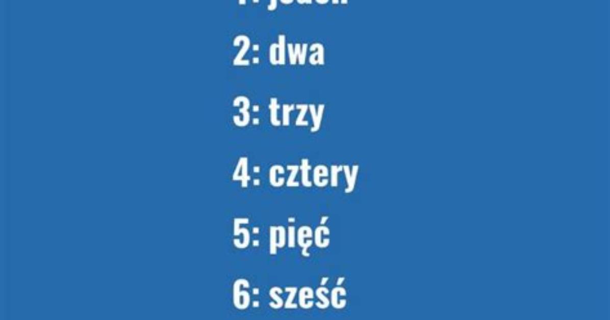 Polish Numerals — Playlist