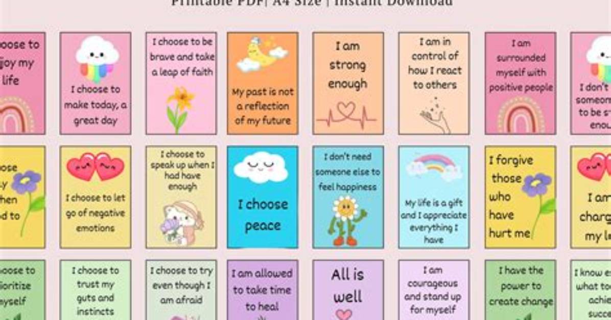 Positive Affirmation Cards