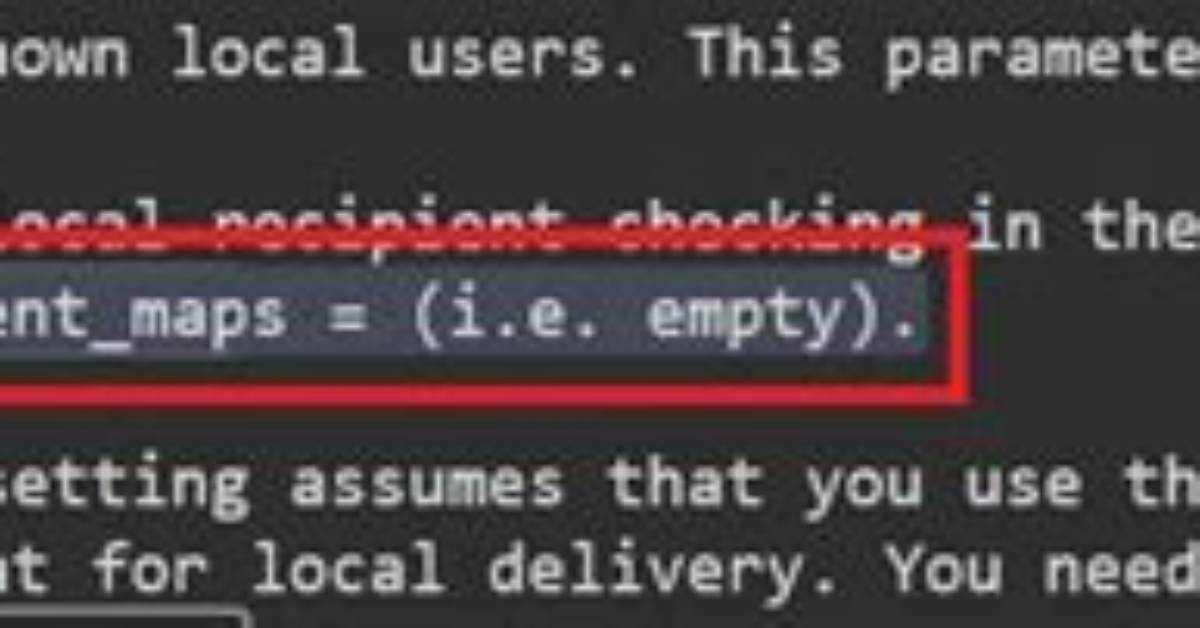 Postfix - Recipient Address Rejected: User Unknown in Local Recipient Table