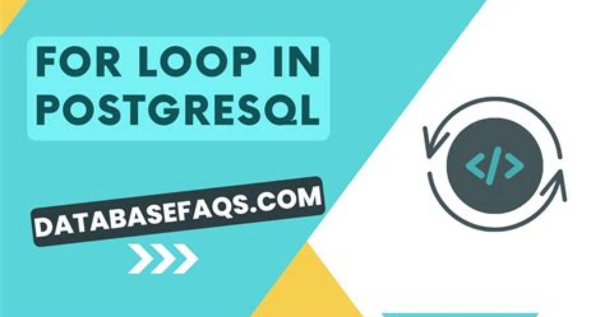 Postgres for Loop