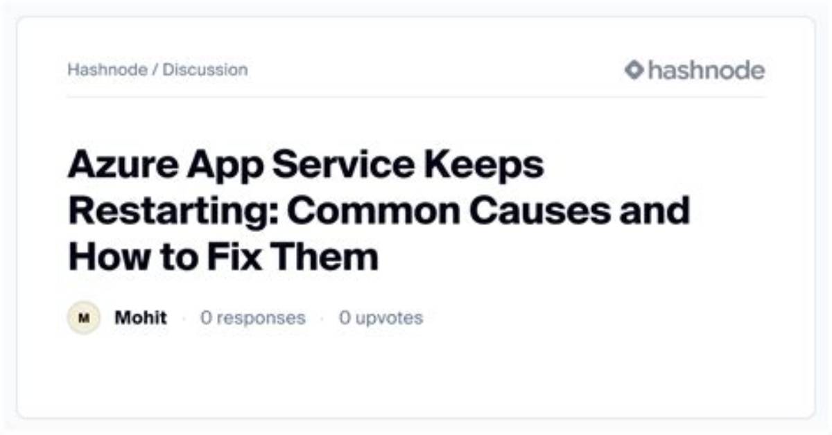 Postgres Service Keeps Restarting