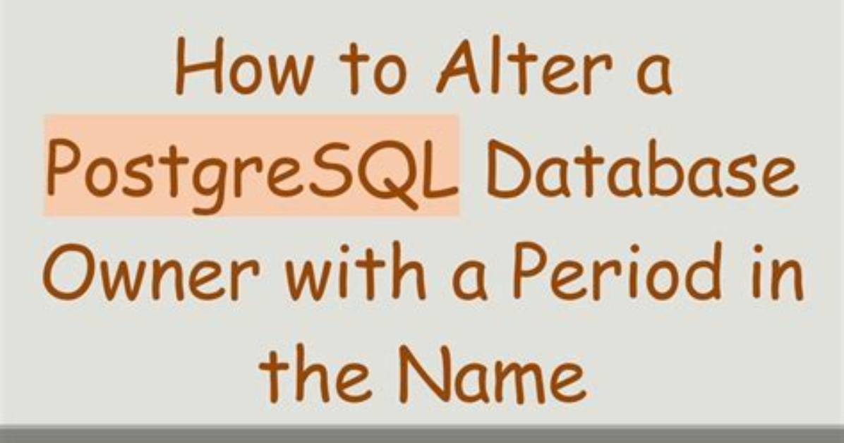 Postgresql: Modify Owner on All Tables Simultaneously in Postgresql