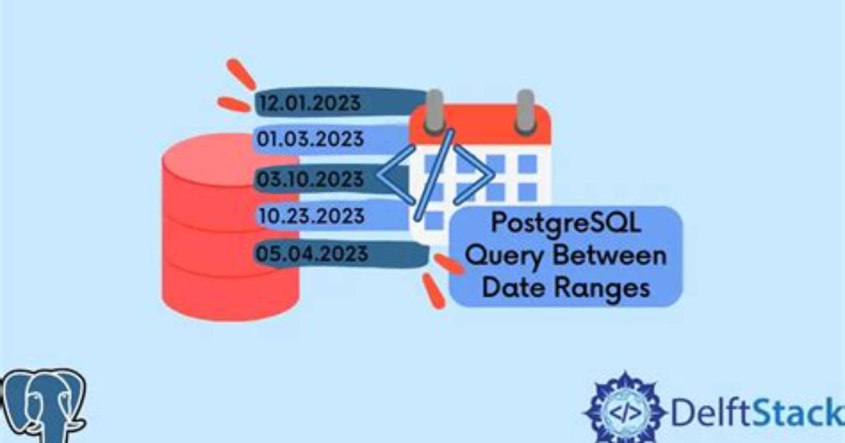Postgresql Query Between Date Ranges
