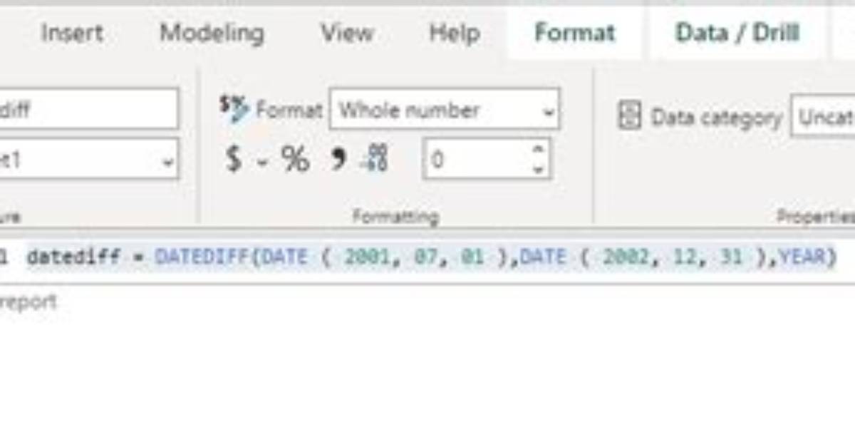 Power Bi Dax Datediff Calculation