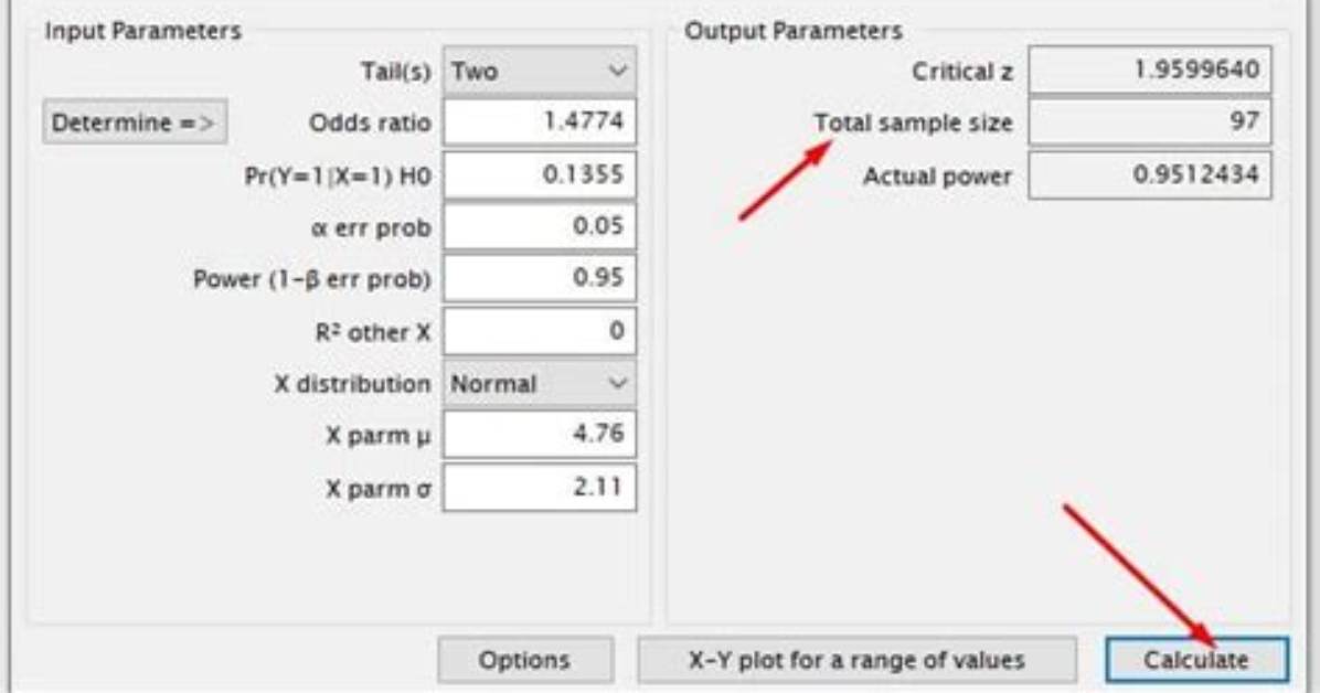 Power/Sample Size Calculation for Logistic Regression with Binary Covariate(S)