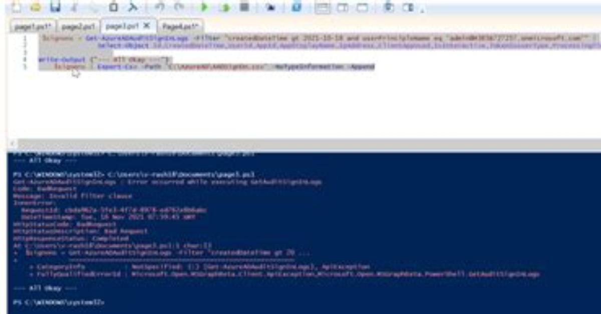 Powershell Get-Azureadauditsigninlogs Limits