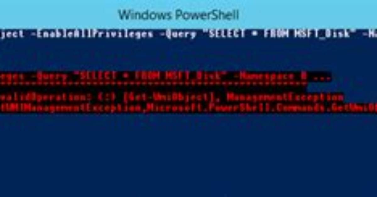 Powershell Get-Wmiobject Access Is Denied