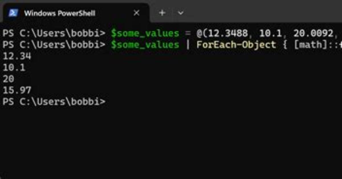 Powershell Round up Function