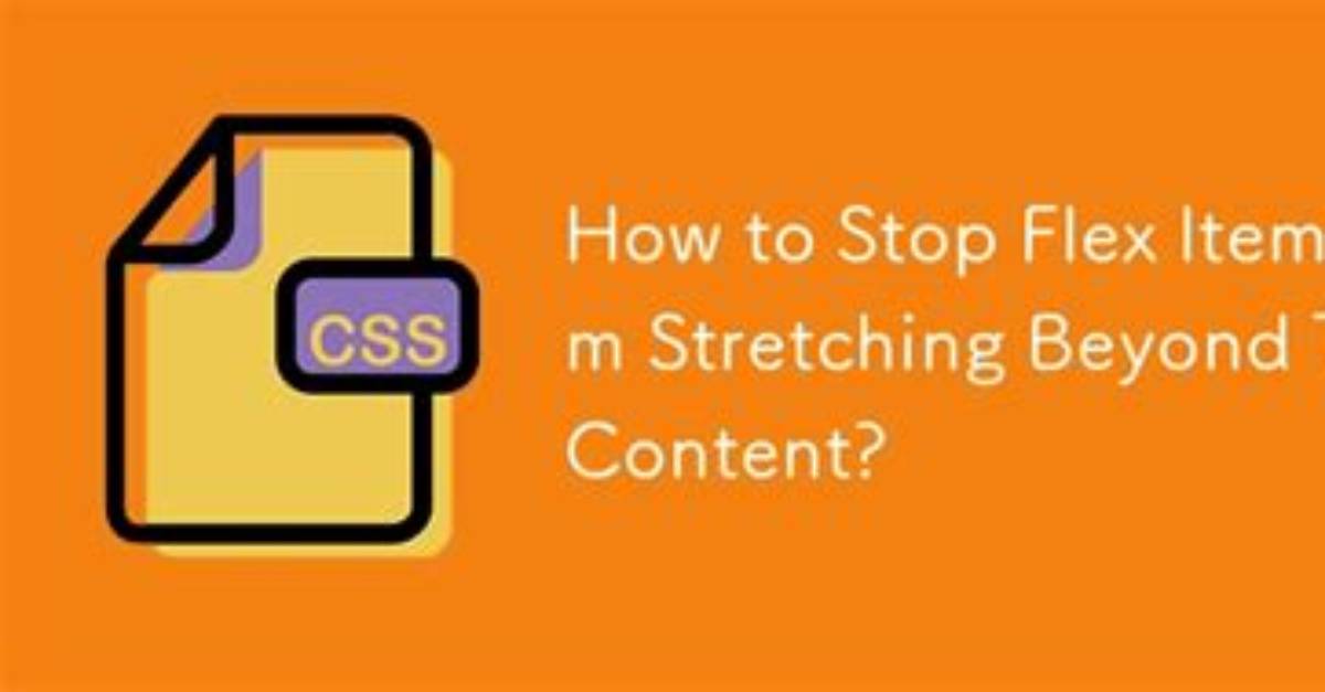 Prevent Flex Items from Stretching