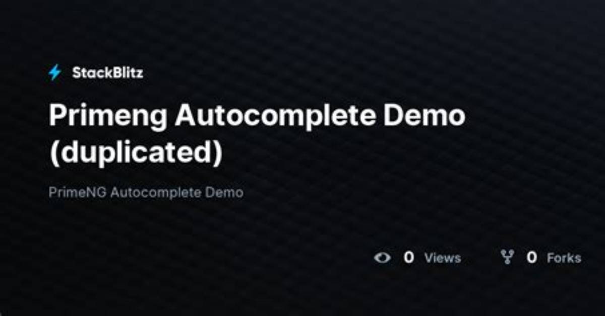 Primeng Autocomplete