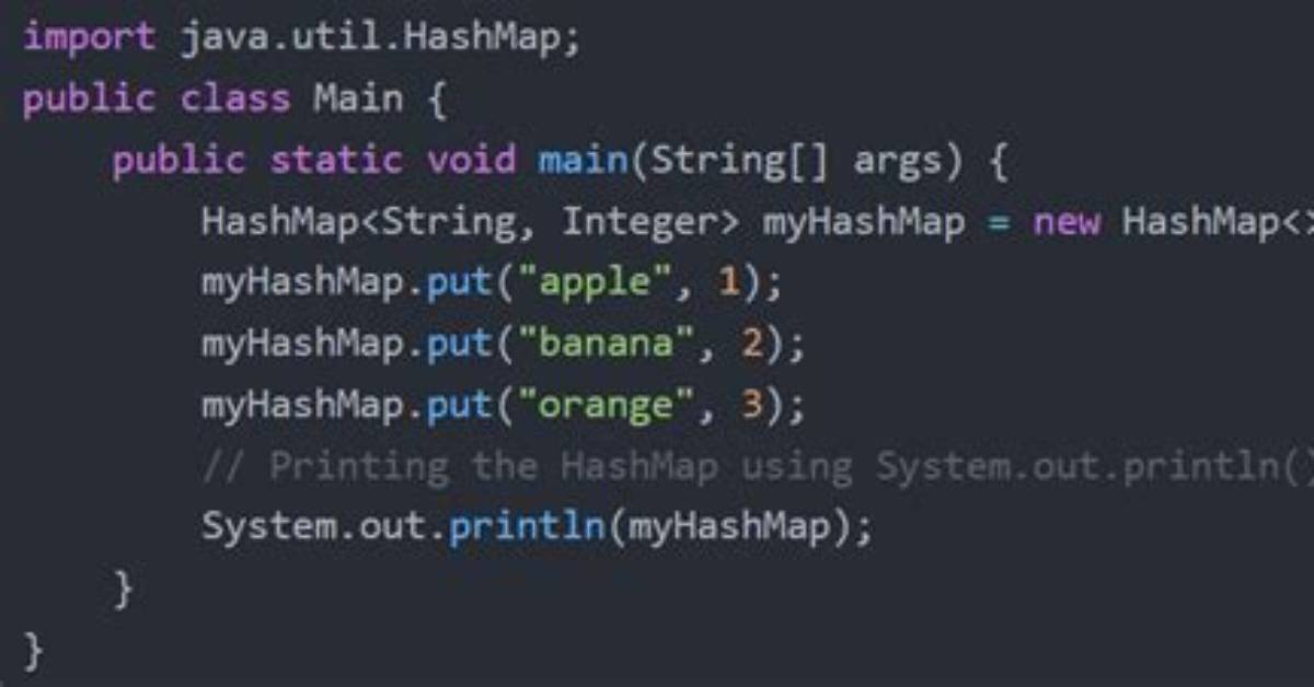 Printing Hashmap in Java