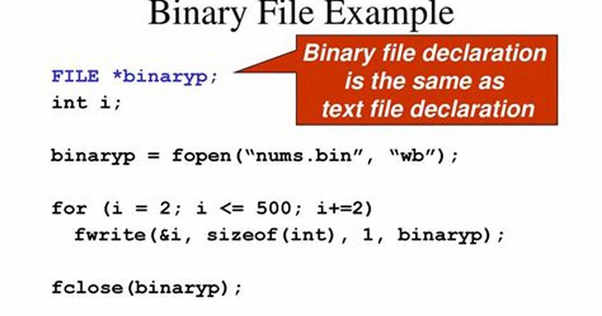 Problem Writing Int to Binary File in C