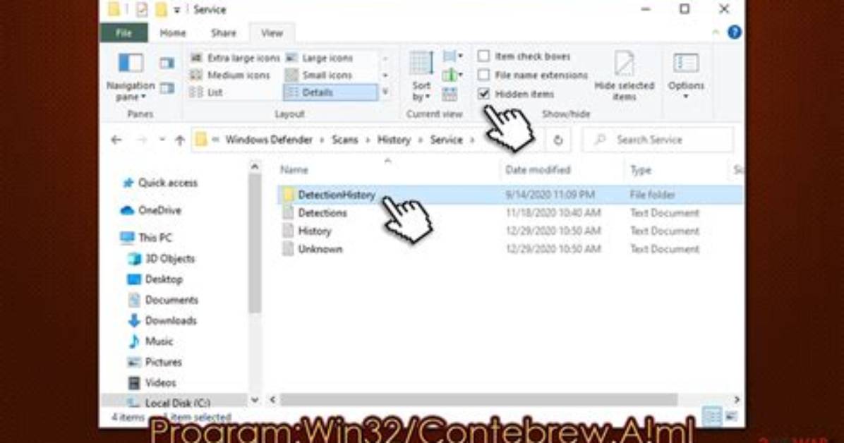Program: Win32/Cayunamer. a! Ml