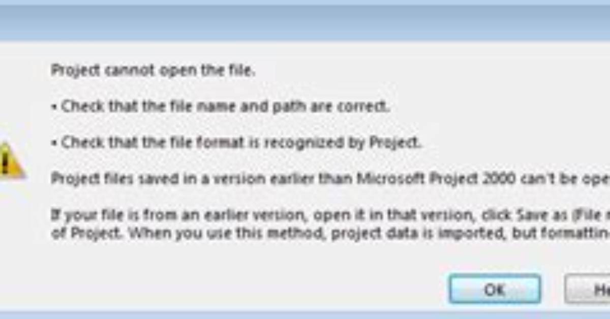'Project Cannot Open the File' When Trying to Open Msproject Mpp File by Using Pywin32