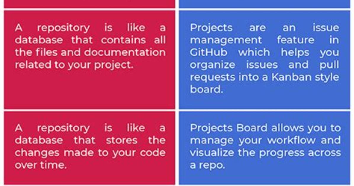 Project vs Repository in Github