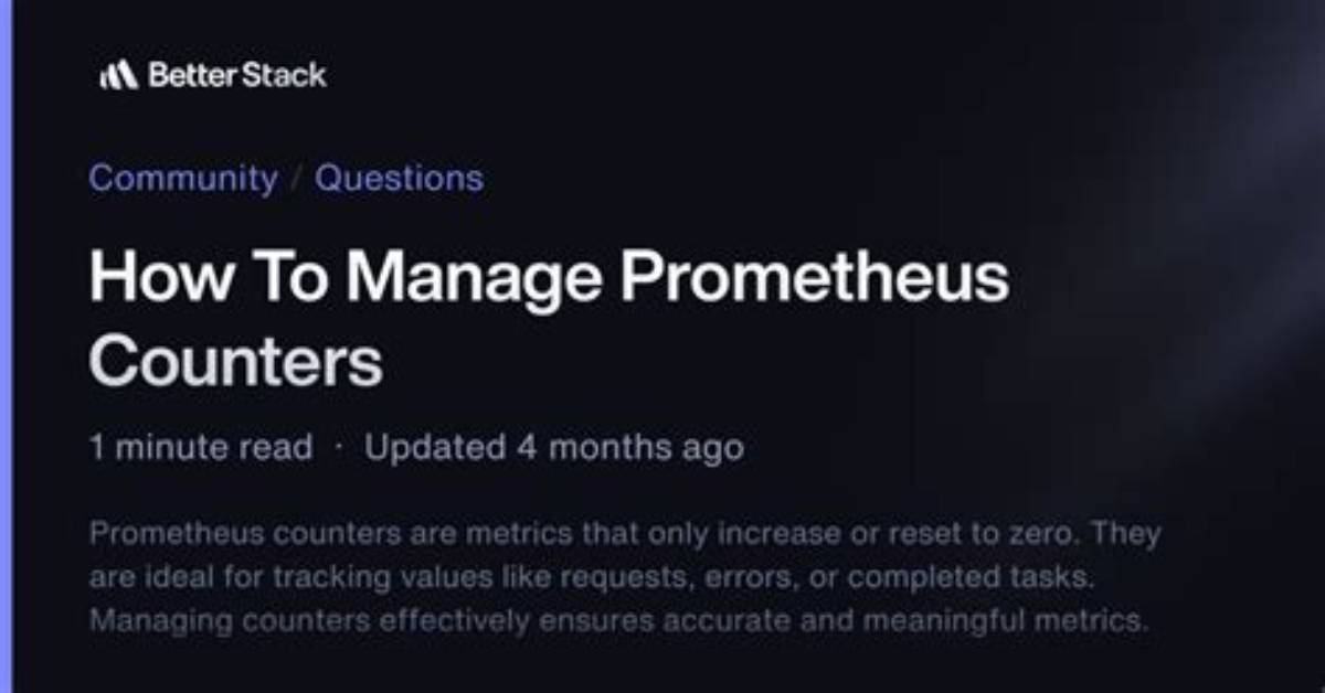 Prometheus How to Handle Counters on Server