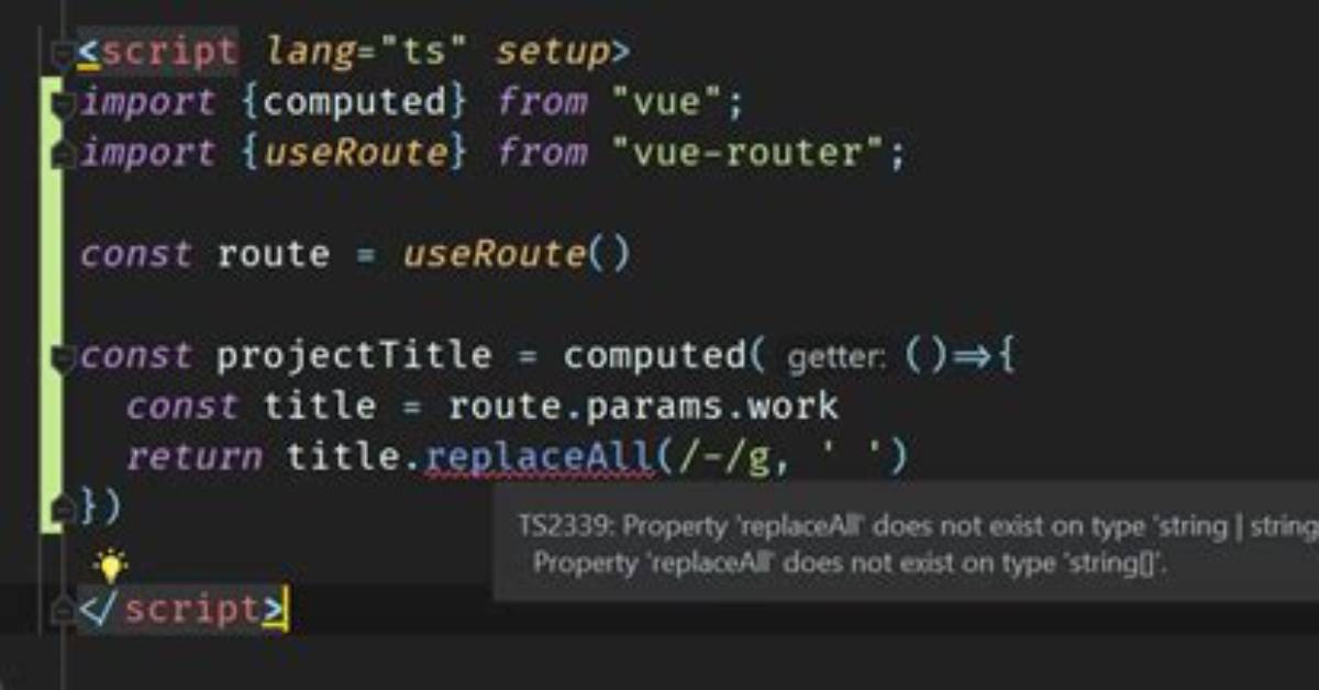 Property 'Replaceall' Does Not Exist on Type 'String'