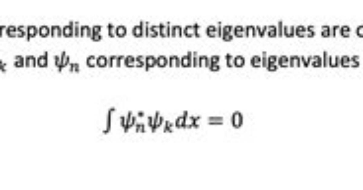 Prove Eigenfunctions Corresponding to Different Eigenvalues Are Orthogonal