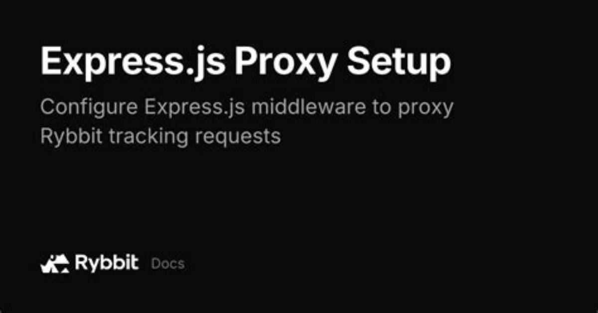 Proxy with Express. Js