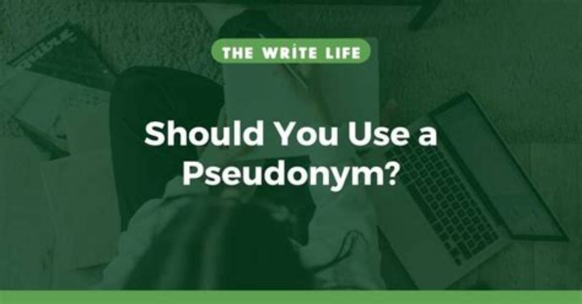 Pseudonym - How to Discuss