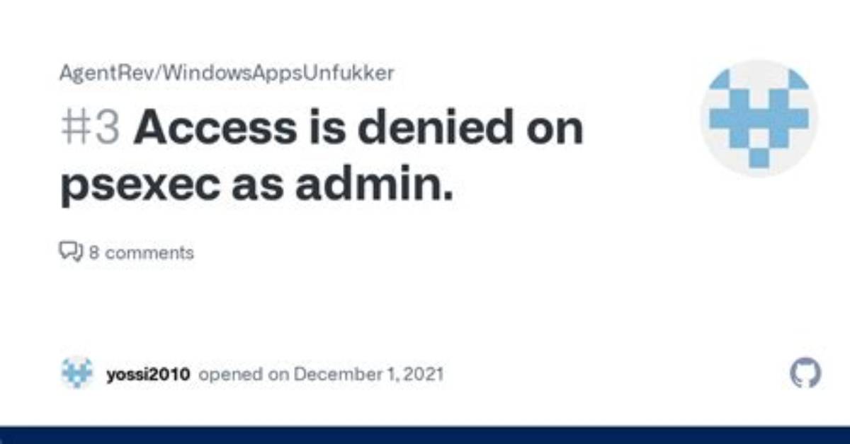Psexec Access Is Denied