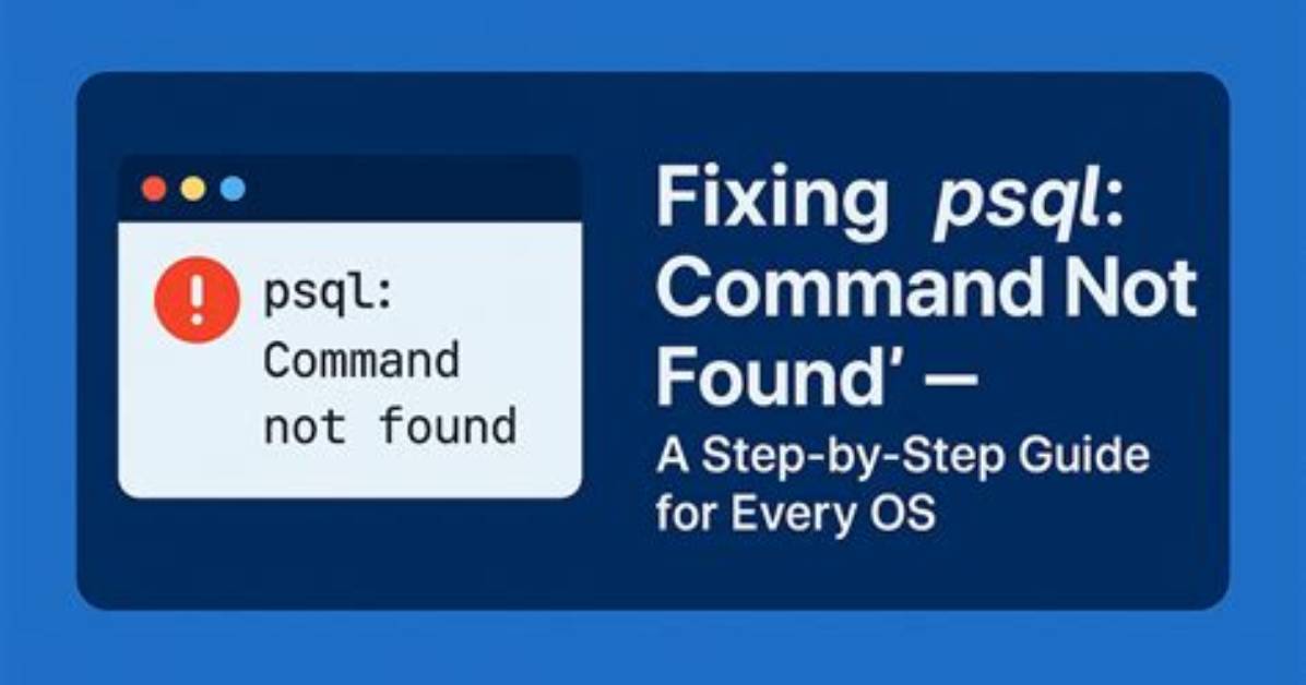 Psql: Command Not Found Mac
