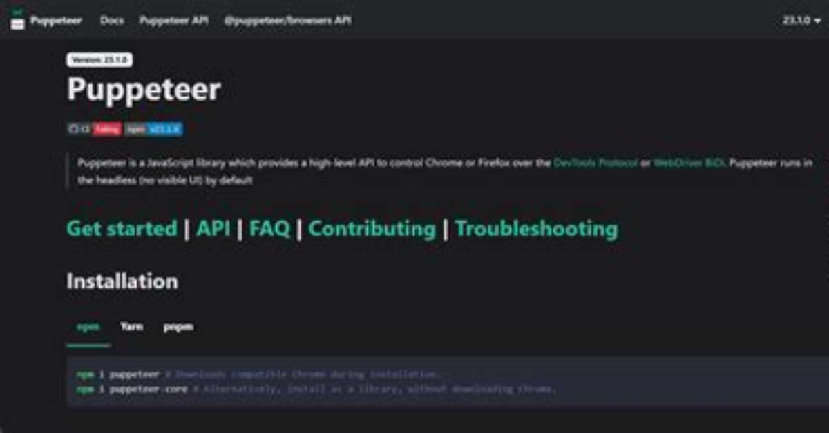 Puppeteer Browser Referer List