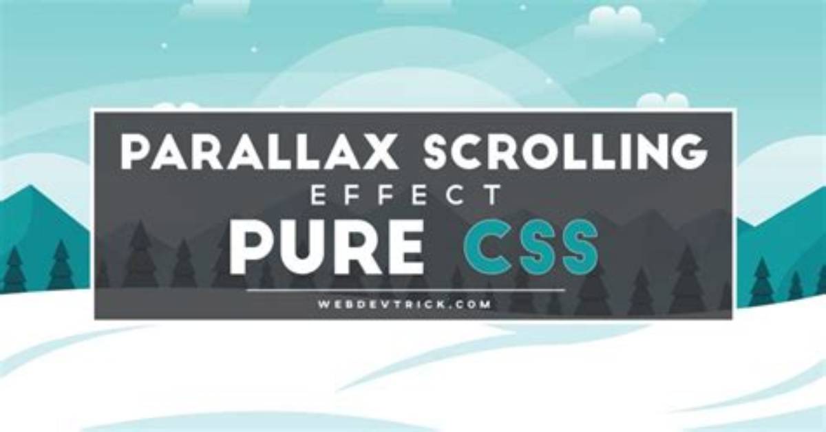 Pure Css Parallax Effect Issue