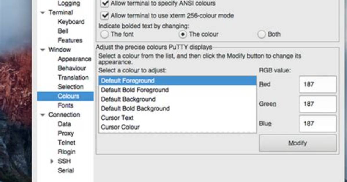 Putty Authentication on Mac Os X?