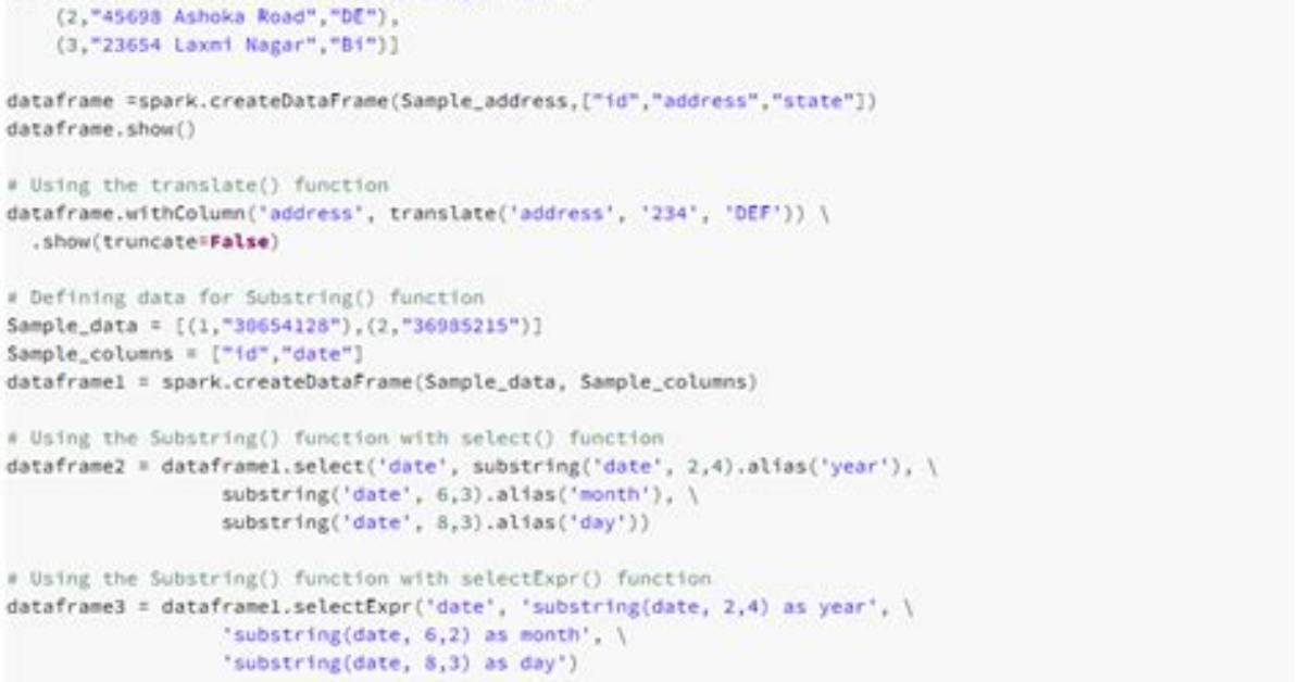 Pyspark Alter Column with Substring