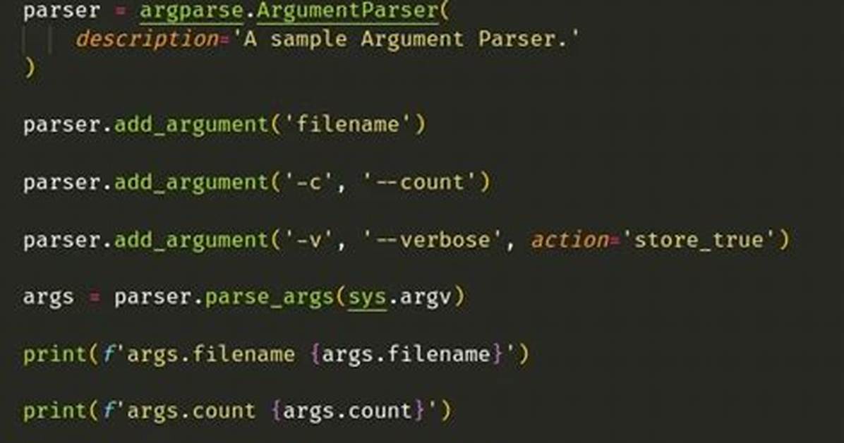 Python Argparse: Unrecognized Arguments