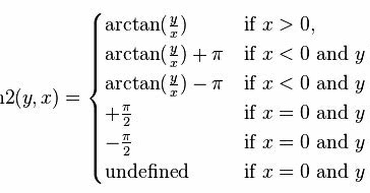 Python Atan or Atan2, What Should I Use?