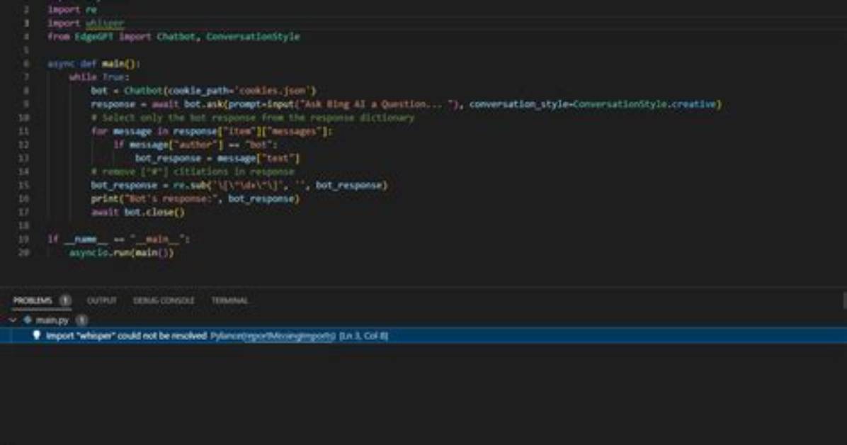 Python Can't Import Whisper - Ctypes. Util. Find_Library('C') Returns None