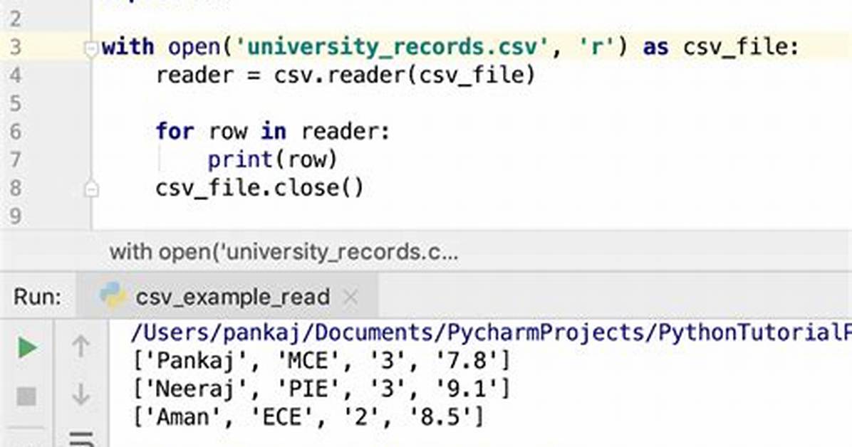 Python Csv String to Array