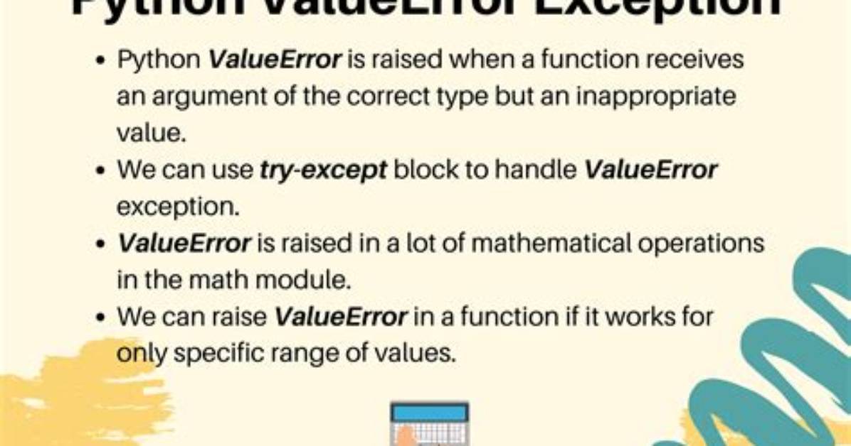 Python: Difference Between Valueerror and Exception?
