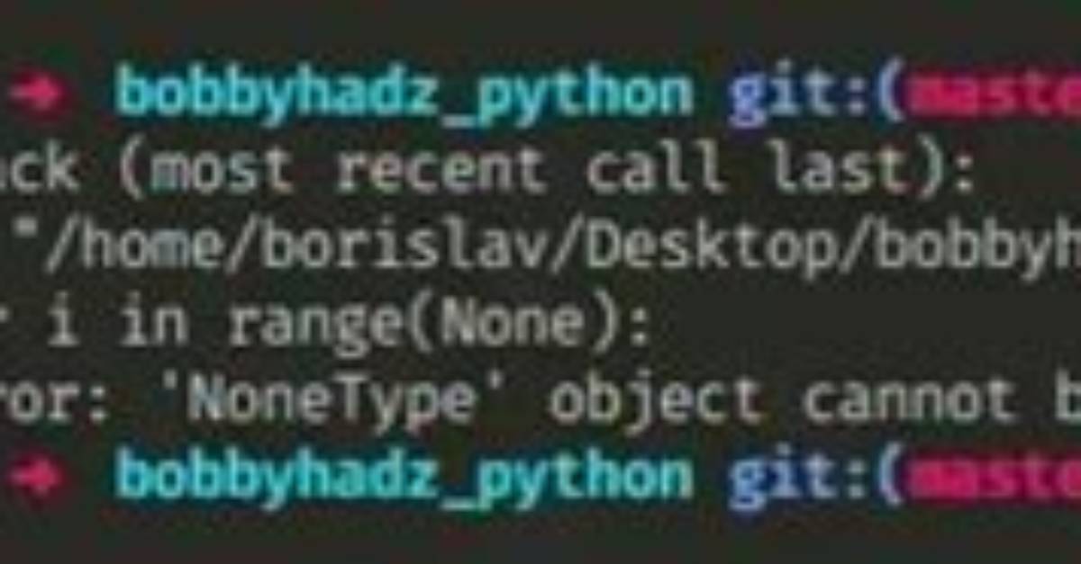 Python Error 'Nonetype' Object Cannot Be Interpreted as an Integer Issue?