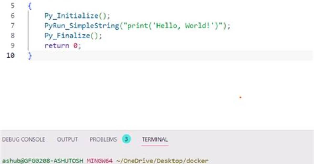 Python. H: No Such File or Directory #Include