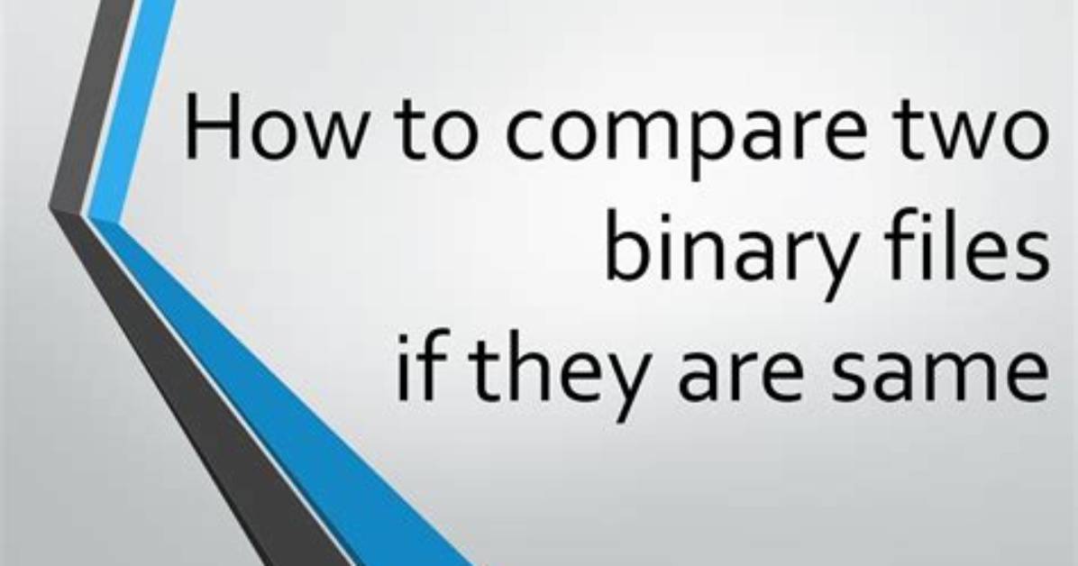 Python: How to Compare Two Binary Files?