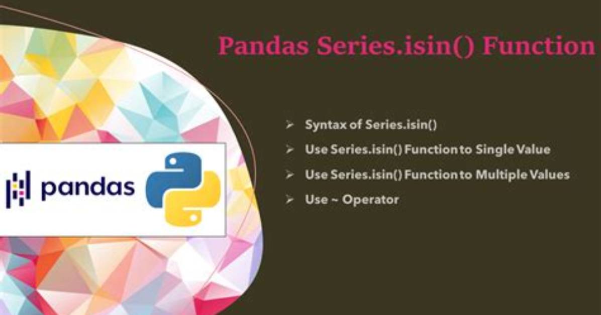 Python - Pandas '. Isin' on a List